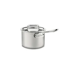 2-Quart Sauce Pan with Lid / All-Clad D5 Brushed Stainless Precision