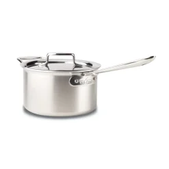 4-Quart Sauce Pan with Lid / All-Clad D5 Brushed Stainless Cookware