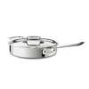 3-Quart Saute Pan with Lid / All-Clad D5 Polished Stainless Cooking Mastery