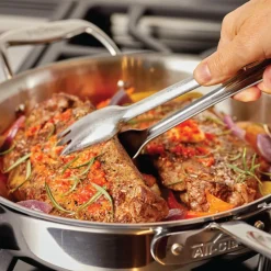 3-Quart Saute Pan with Lid / All-Clad D5 Polished Stainless Cooking Mastery