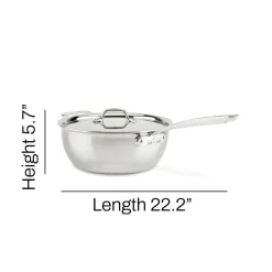5.5 Quart Stainless Steel Ragù Pan with Lid | All-Clad