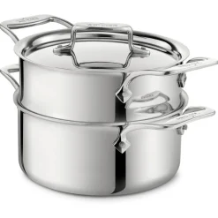3-Quart Steamer Set / All-Clad D5 Polished Stainless Cooking Essential