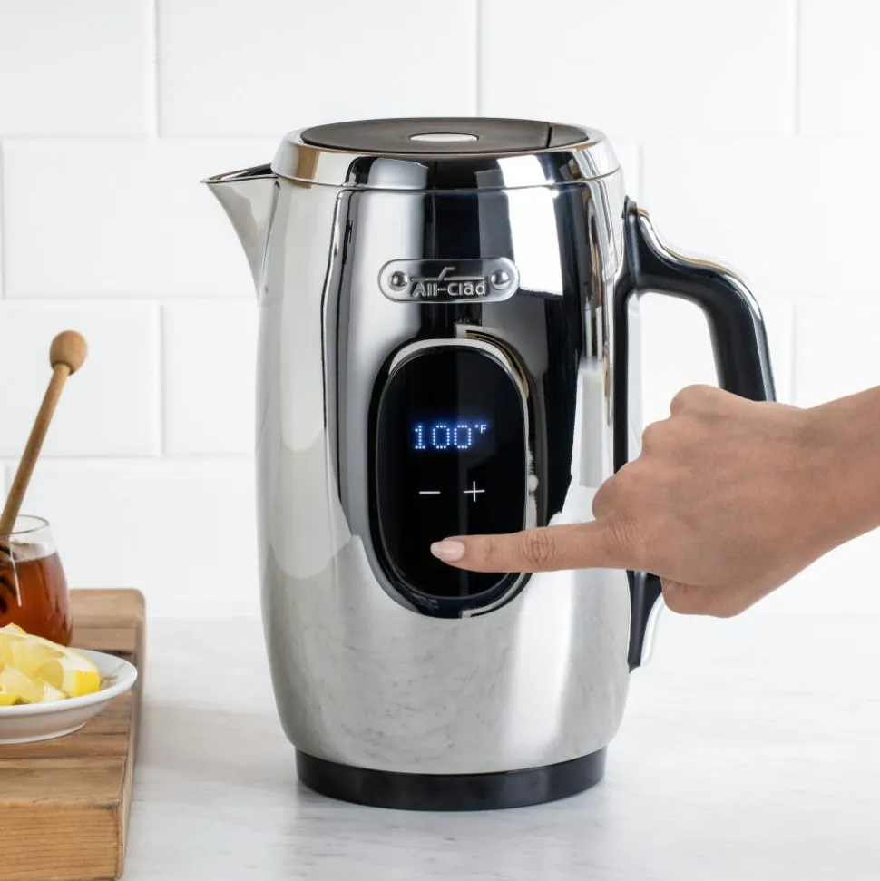 Stainless Steel Electric Kettle - 1.5L Touchscreen Kettle | All-Clad