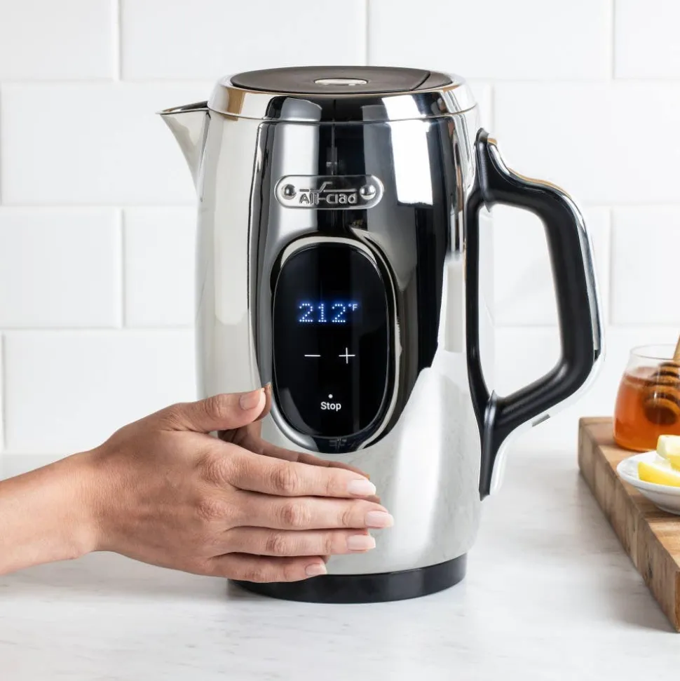 Stainless Steel Electric Kettle - 1.5L Touchscreen Kettle | All-Clad