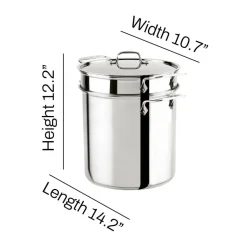 Stainless Steel Multi-Pot With Steamer Insert, 12 Qt | All-Clad