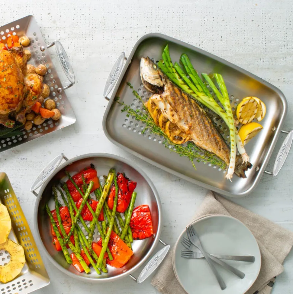Stainless Steel Roaster / Outdoor Grilling Made Easy