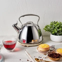 Stovetop Tea Kettle, 2 Qt Stainless Steel Tea Kettle | All-Clad