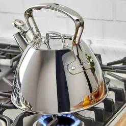 Stovetop Tea Kettle, 2 Qt Stainless Steel Tea Kettle | All-Clad