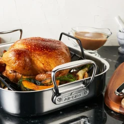 11 x 14-Inch Stainless Steel Small Roaster With Rack I All-Clad
