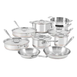 Copper Core 5-Ply Bonded 15 Piece Cookware Set | All-Clad