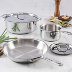 D3 Everyday Stainless 3-Ply Bonded Cookware, 5 Piece Set | All-Clad