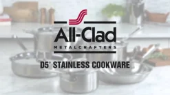 D5 Stainless Brushed 5-ply Bonded Stainless Steel Pot 3 Qt | All-Clad