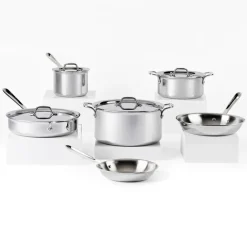 D3 Stainless 3-ply Bonded Cookware Set, 10 piece Set