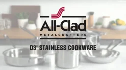 D3 Stainless 3-ply Bonded Cookware Set, 10 piece Set
