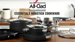 Essentials Nonstick Fry Pan and Sauce Pan Set I All-Clad