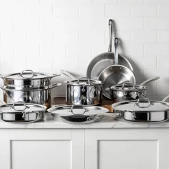 G5® Graphite Core Stainless Steel 5-ply Bonded Cookware, 15 Piece Set