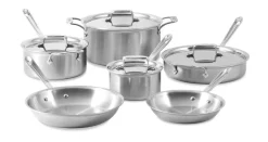 10-Piece BD5 Stainlees Steel Cookware Set I All-Clad